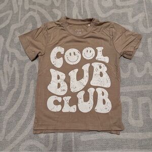 Little Bipsy “Cool Bub Club” Tee in Sand - 18-24m